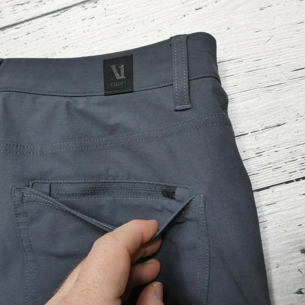 Vuori Pants Mens 30x29 Gray The‎ Rise The Shine Performance Golf Casual V430